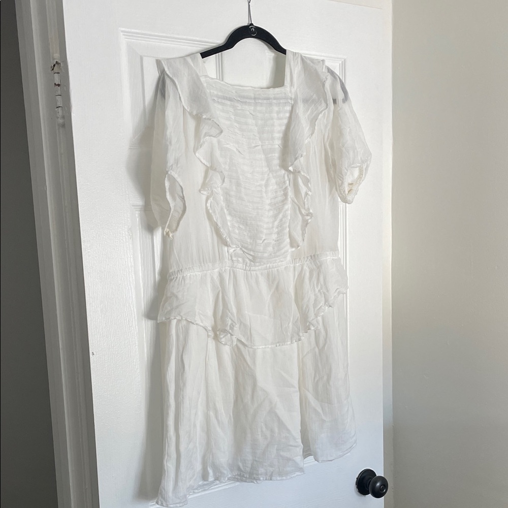 Free People White Backless Mini